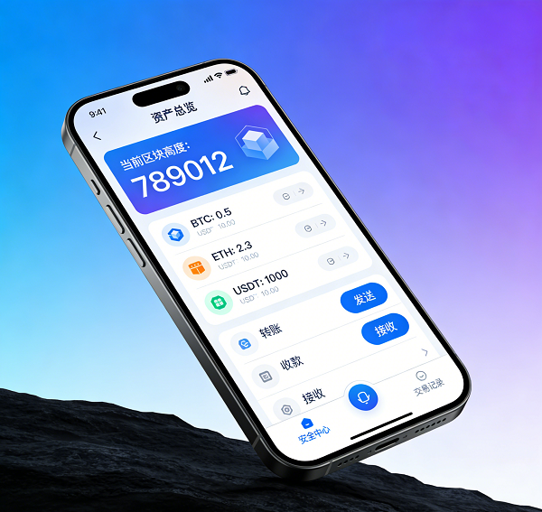 Token钱包APP界面展示